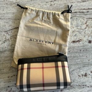 BURBERRY | coated canvas coin purse